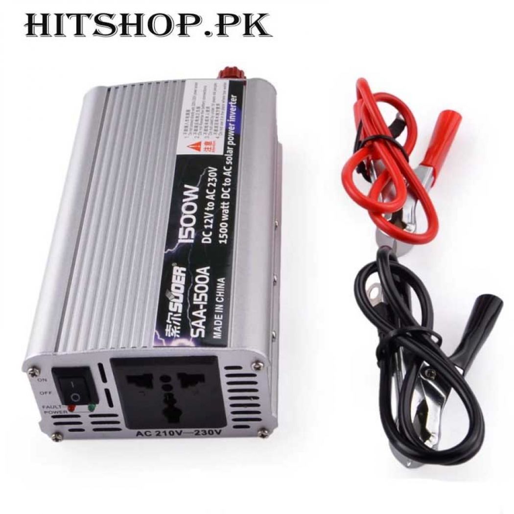1500W DC 12V To AC 230V High-Power Solar Car Power Inverter